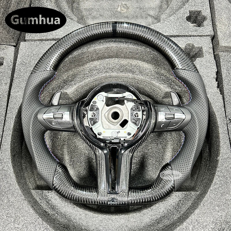 LuxRide™  Alcantara LED Steering Wheel For M3 M4M5 F30 F31 F32 F35 F36 F48 F52 F01 F02 F03 F10 F11 F13 F15 F16 F20 F21