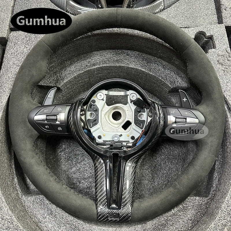 LuxRide™  Alcantara LED Steering Wheel For M3 M4M5 F30 F31 F32 F35 F36 F48 F52 F01 F02 F03 F10 F11 F13 F15 F16 F20 F21