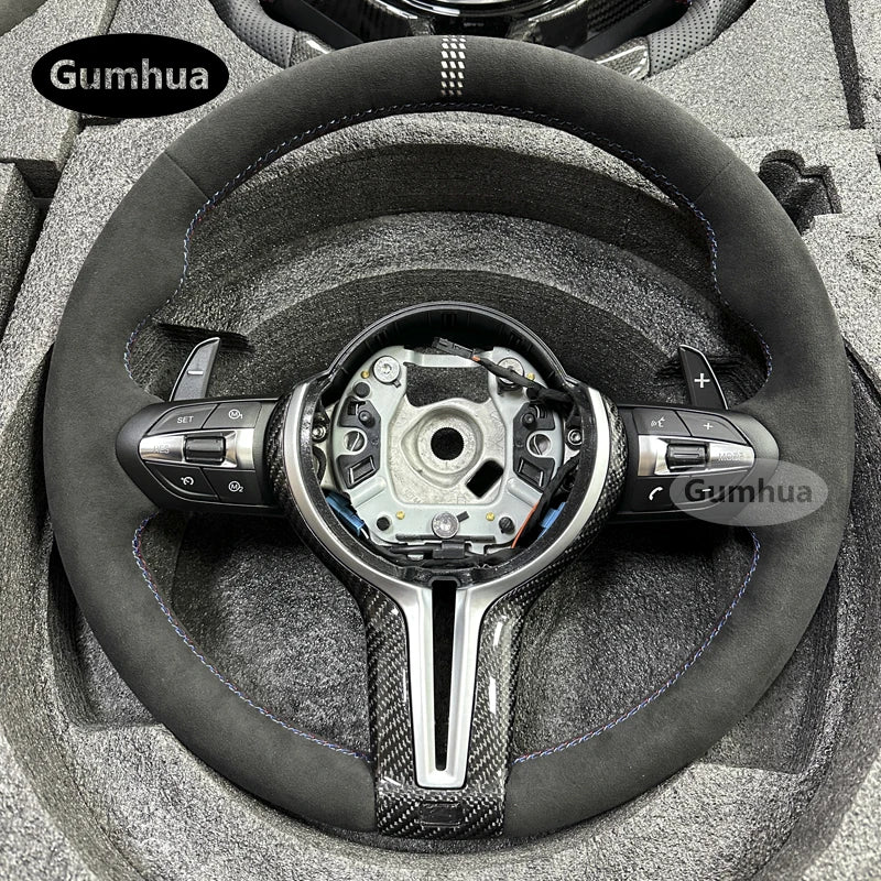 LuxRide™  Alcantara LED Steering Wheel For M3 M4M5 F30 F31 F32 F35 F36 F48 F52 F01 F02 F03 F10 F11 F13 F15 F16 F20 F21