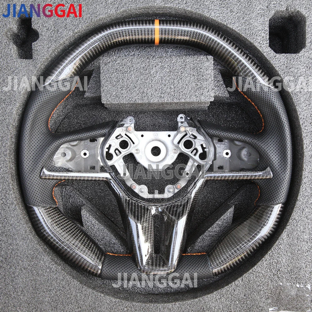 LuxRide™ LED Carbon Fiber Steering Wheel For Nissan GTR R35 2017-2024 Steering Wheel Upgraded Customized 2009-2016 Car Accessories