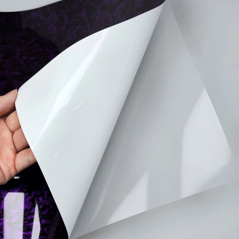LuxRide™ High Glossy Purple Red Crystal Forged Carbon Fiber Wrapping Vinyl Film