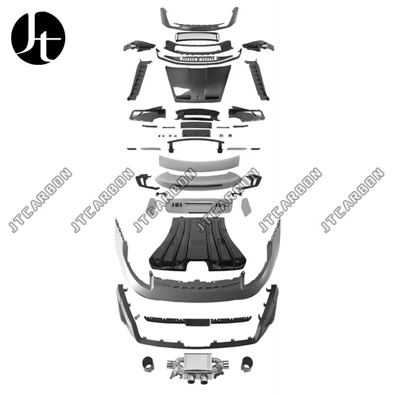LuxRide™ Full Dry Carbon Fiber Body Kit For Porsche 911 992 Carrera 19-23 To GT3 Style