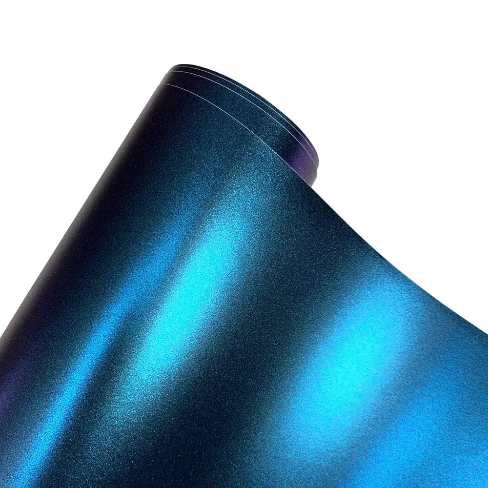 LuxRide™  Metallic Chameleon Vinyl Wrap Film Roll Purple To Blue Car Adhesive Vinyl