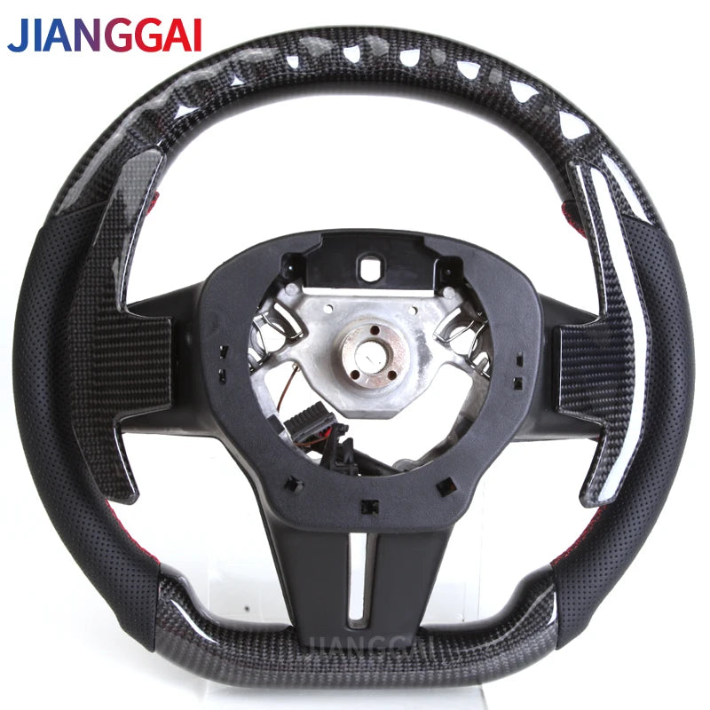 LuxRide™ LED Carbon Fiber Steering Wheel For Nissan GTR R35 2017-2024 Steering Wheel Upgraded Customized 2009-2016 Car Accessories