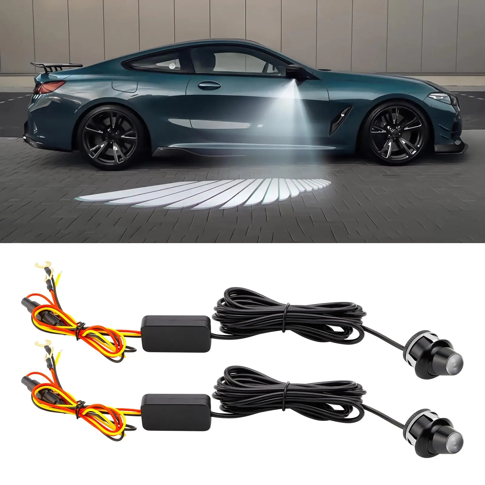 LuxRide™ Angel Wings Car Projector Lights LED Door Side