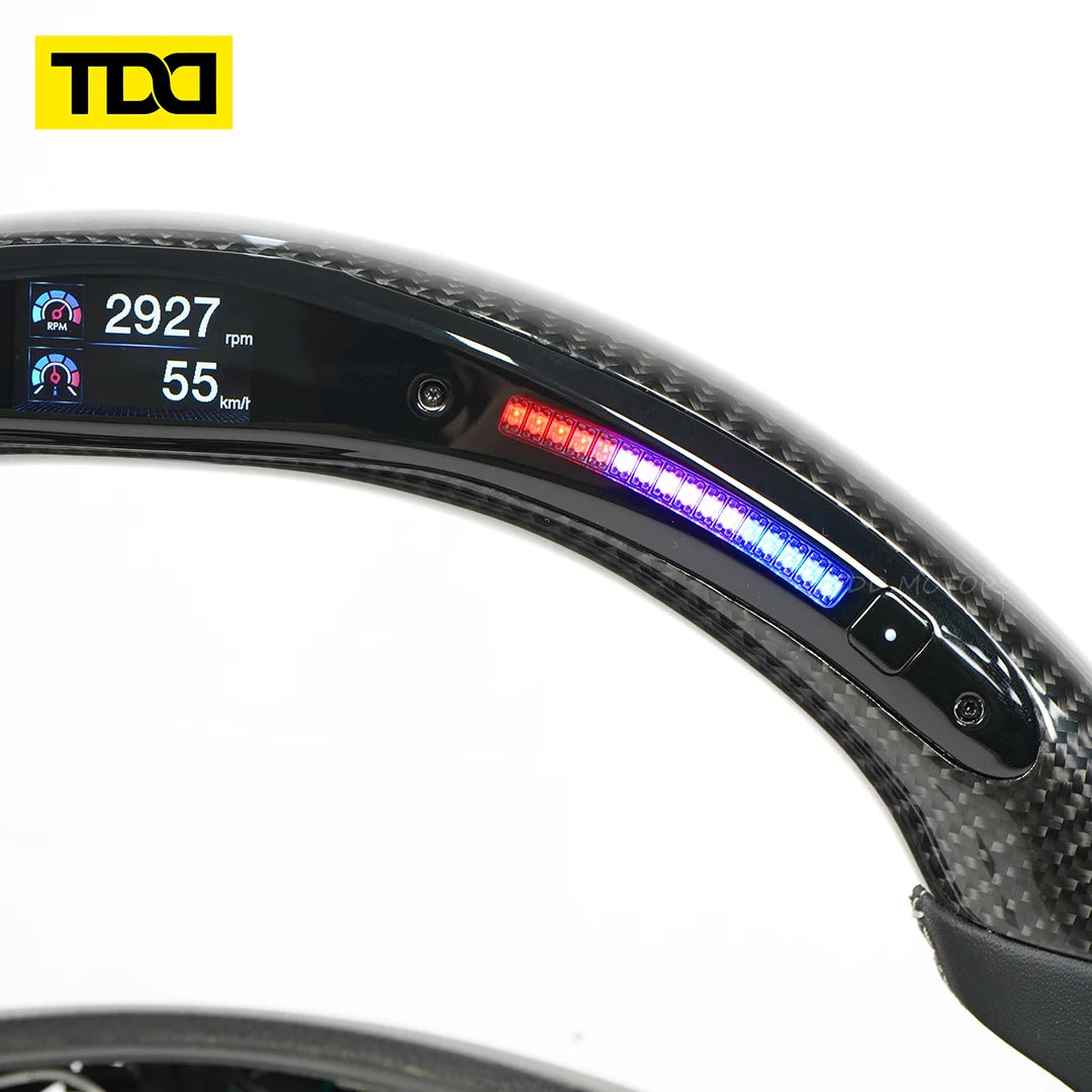 LuxRide™ LED Steering Wheel Customized  With Leather For Cadillac CTS CTS-V(2008-2012) SRX(2010-2012)