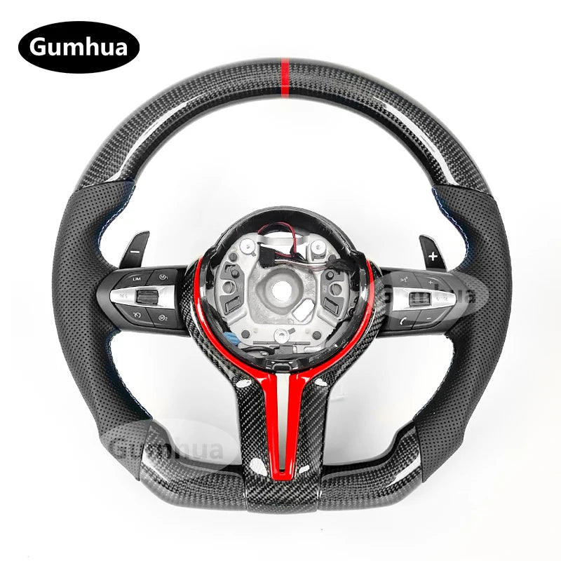 LuxRide™  Alcantara LED Steering Wheel For M3 M4M5 F30 F31 F32 F35 F36 F48 F52 F01 F02 F03 F10 F11 F13 F15 F16 F20 F21