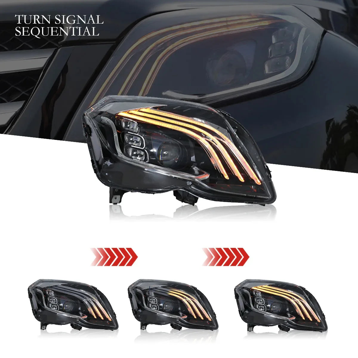 LuxRide™  Benz GLK X204 Headlights 2013-2015