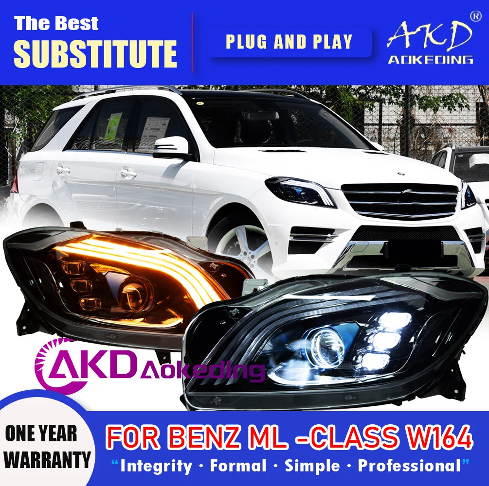 LuxRide™  Benz ML -class W164 LED Headlight 2012-2015