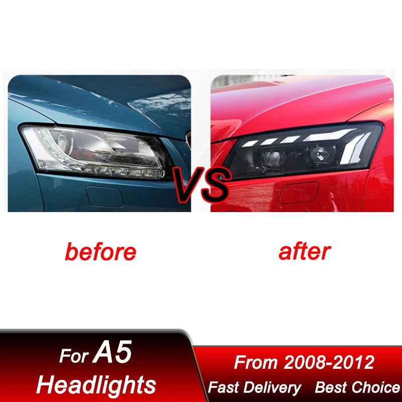 LuxRide™  Headlights For Audi A5 RS5 S5 2008-2012