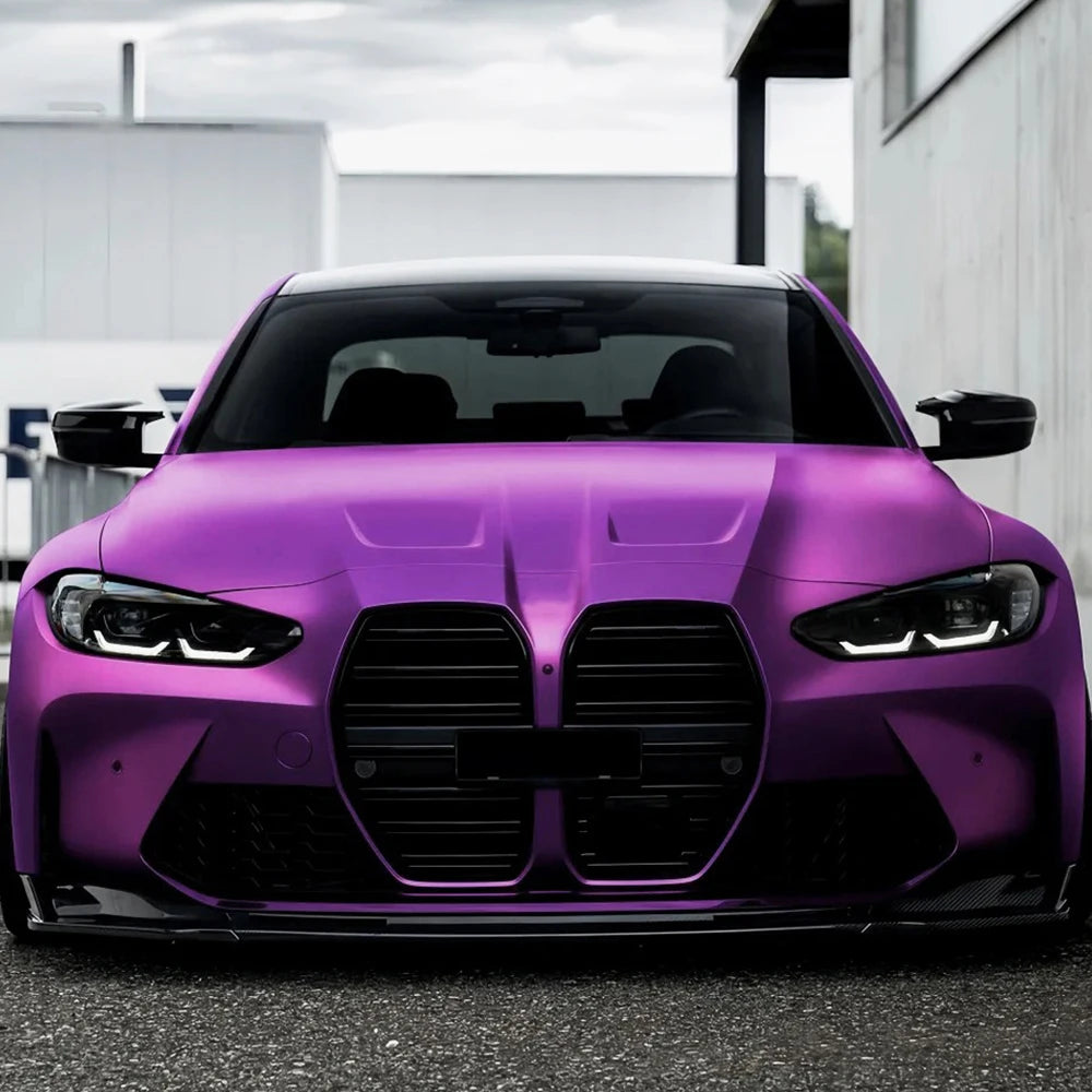 LuxRide™  Pearl Metal Purple Auto Wrapping Film Color Change Vinyl Film PET Bubble