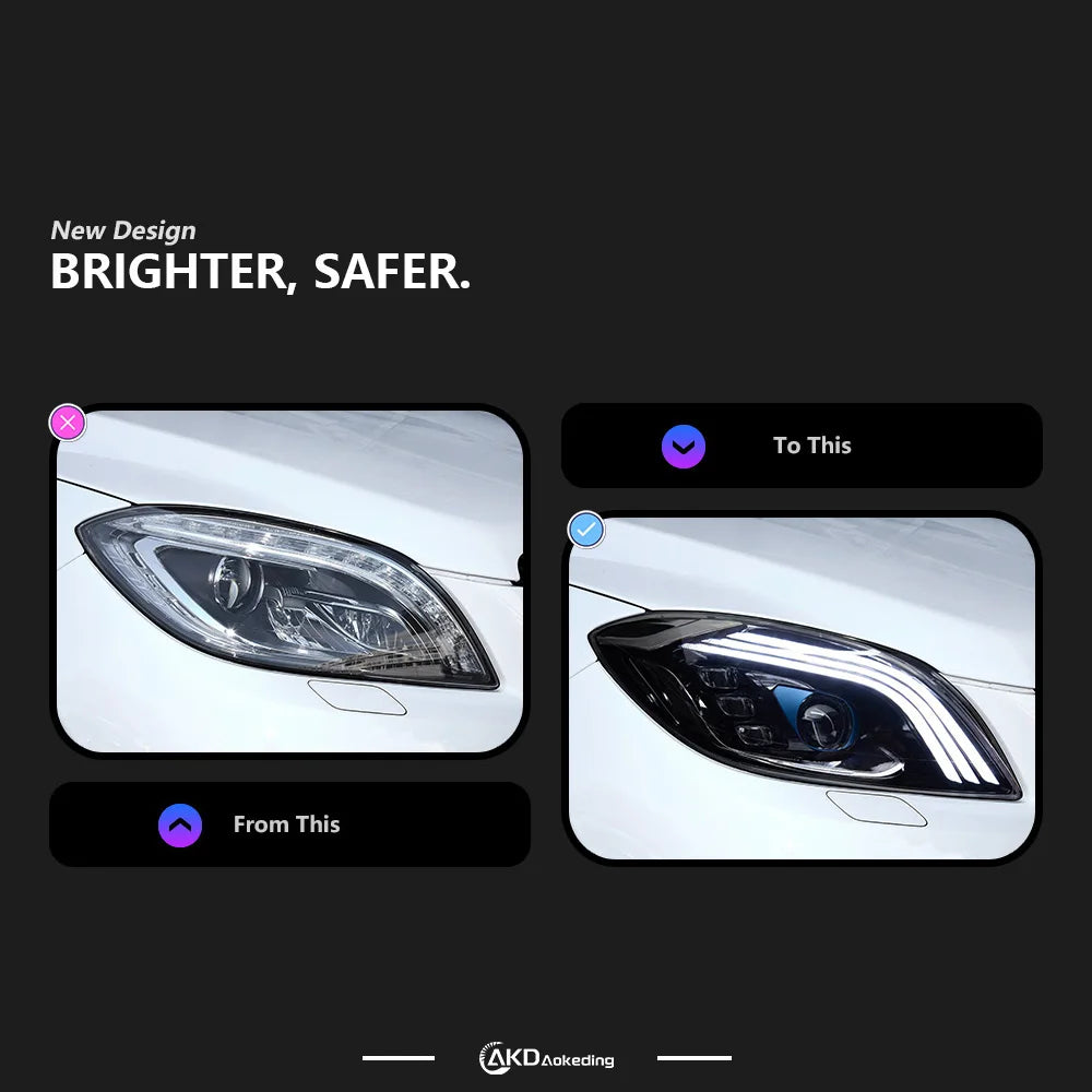 LuxRide™  Benz ML -class W164 LED Headlight 2012-2015