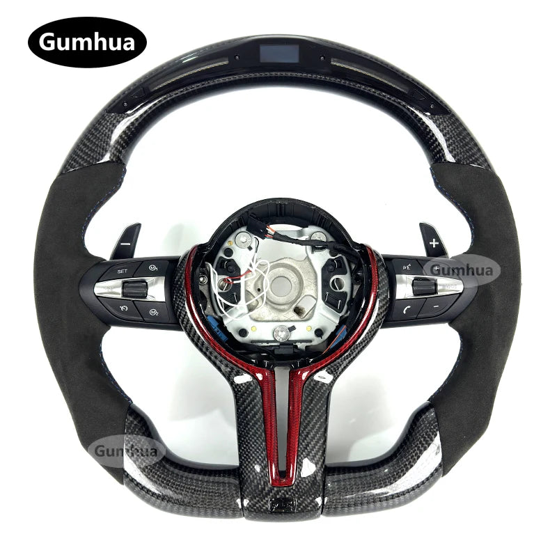 LuxRide™  Alcantara LED Steering Wheel For M3 M4M5 F30 F31 F32 F35 F36 F48 F52 F01 F02 F03 F10 F11 F13 F15 F16 F20 F21