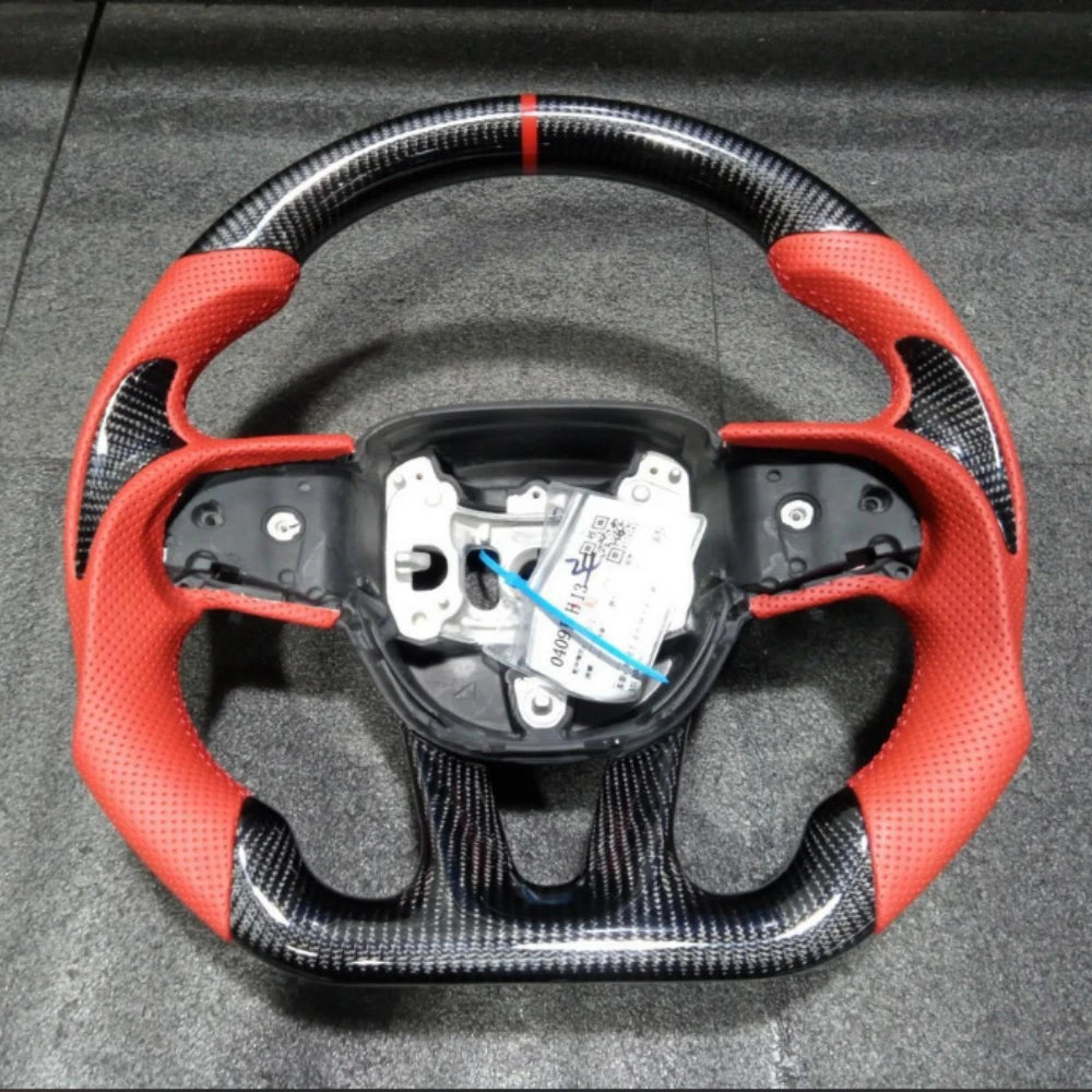 LuxRide™  Carbon Fiber Steering Wheel For Dodge Challenger Charger 2015-2024 LED Steering Wheel For Jeep Grand Cherokee SRT 14-24