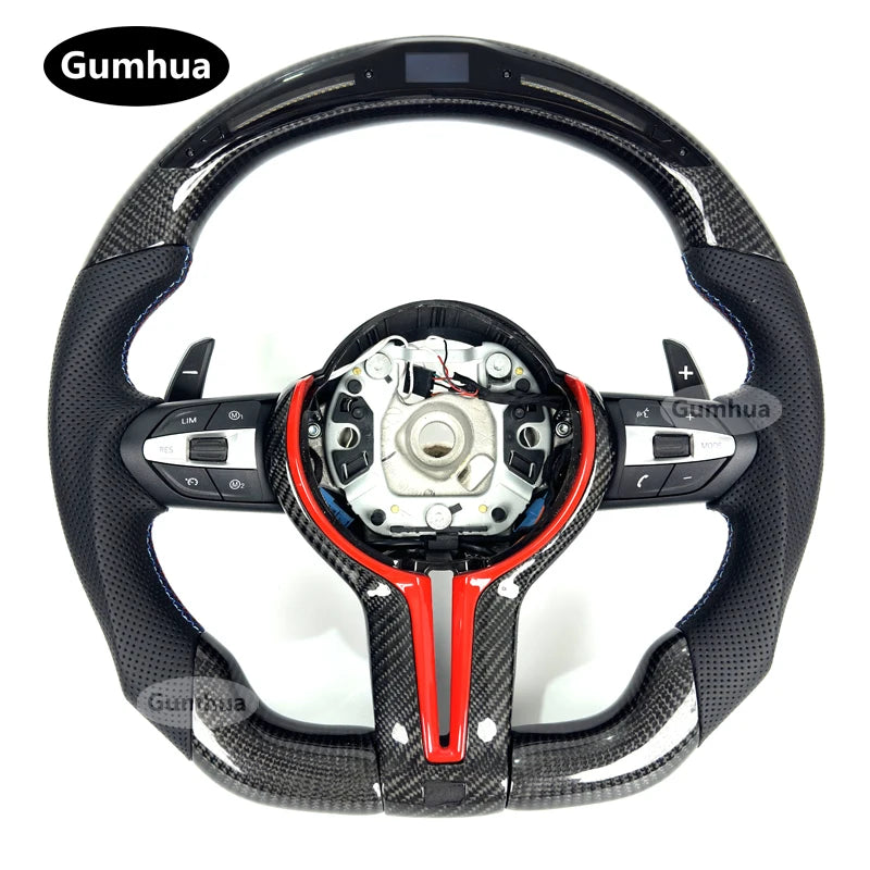 LuxRide™  Alcantara LED Steering Wheel For M3 M4M5 F30 F31 F32 F35 F36 F48 F52 F01 F02 F03 F10 F11 F13 F15 F16 F20 F21