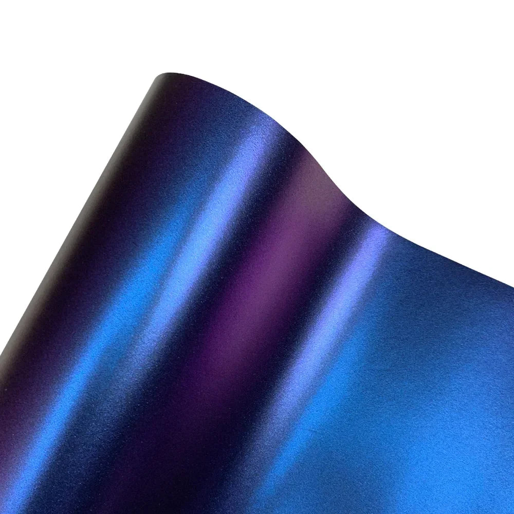 LuxRide™  Metallic Chameleon Vinyl Wrap Film Roll Purple To Blue Car Adhesive Vinyl