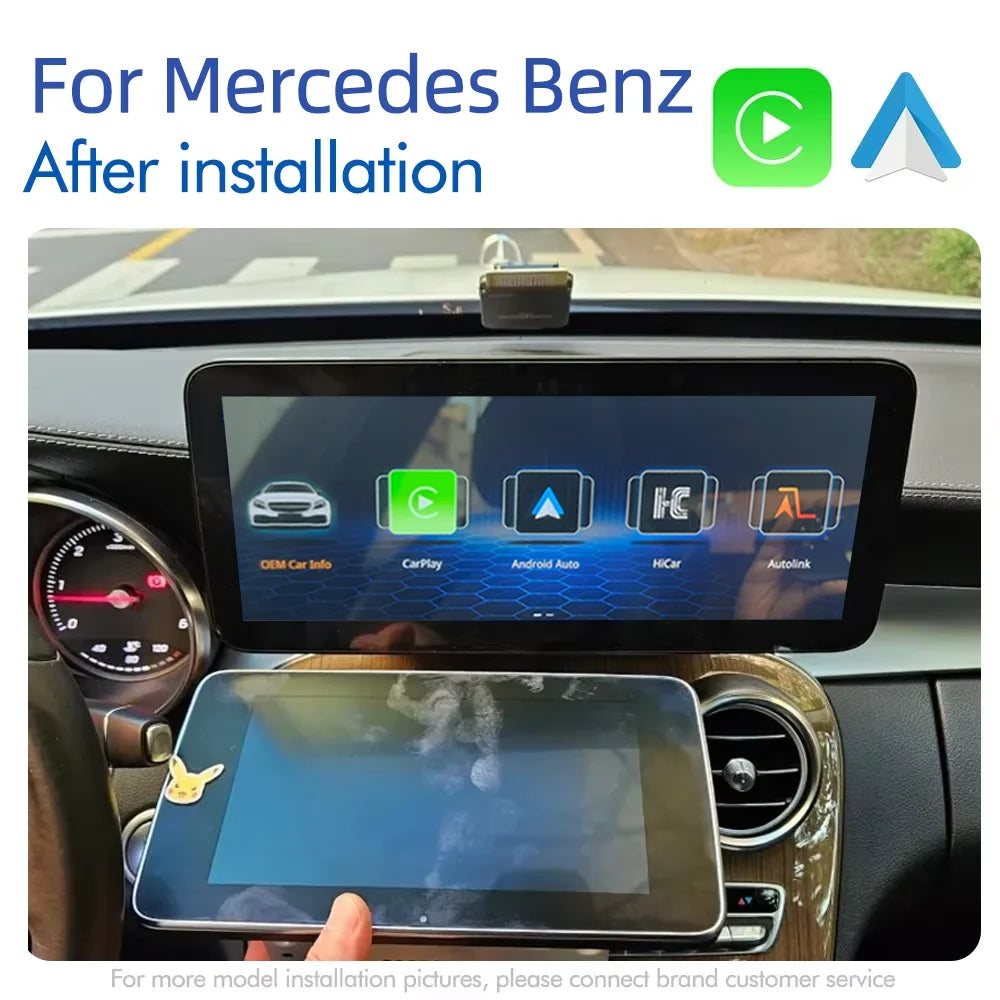 LuxRide™  Carplay Screen For Mercedes C Class W205 GLC X253 C180 C200 300 350 2015-2018 Car Multimedia Player Android Auto Radio