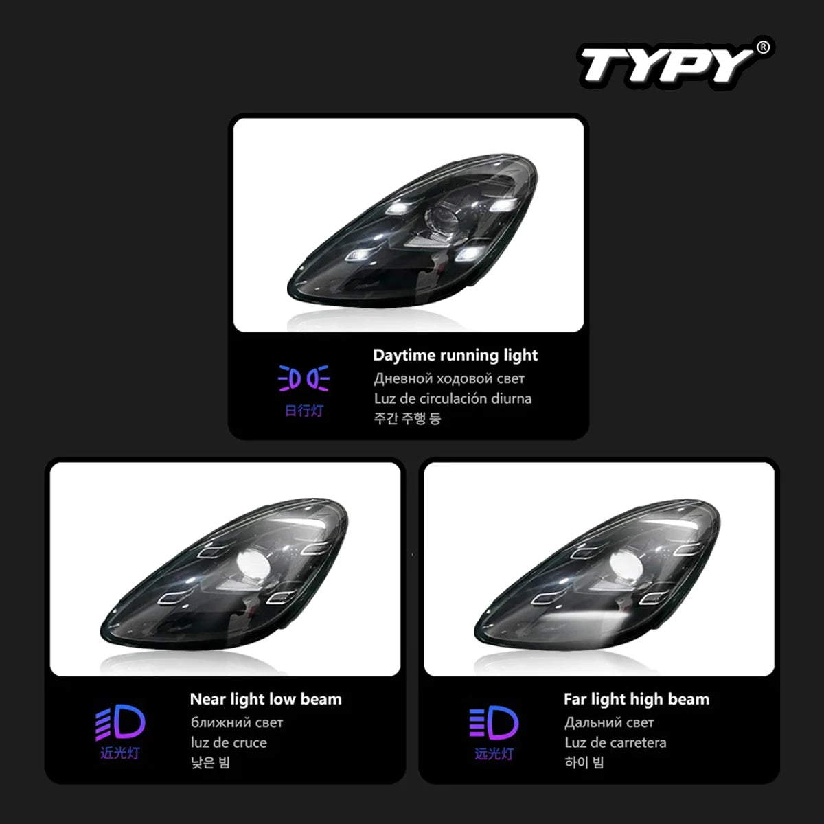 LuxRide™   Porsche 718 Cayman Headlights Boxster 2016-2023