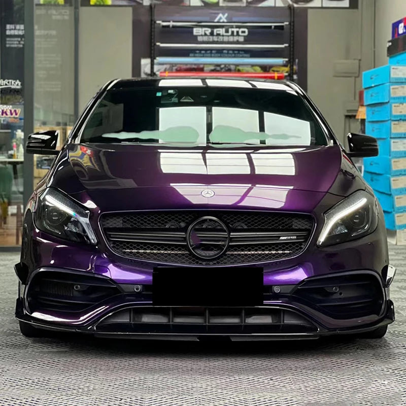LuxRide™ Premium PET High Glossy Midnight Purple Vinyl Wrap Film