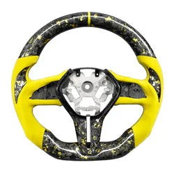 LuxRide™ Customized Forged LED Carbon Fiber Perforated Leather Steering Wheel Q60 QX55 Q50 2017 2024