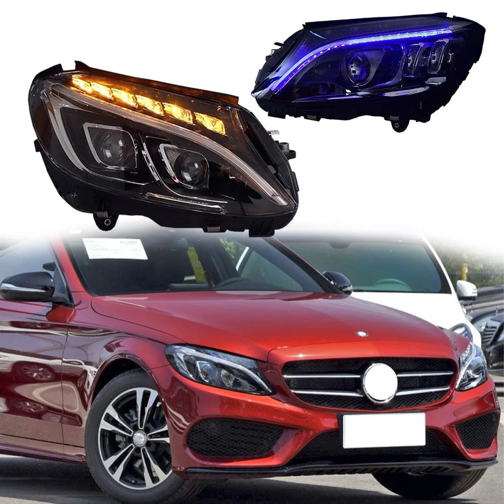 LuxRide™  Headlight  For 2015-2018 Mercedes-Benz C-Class W205 C180 C200