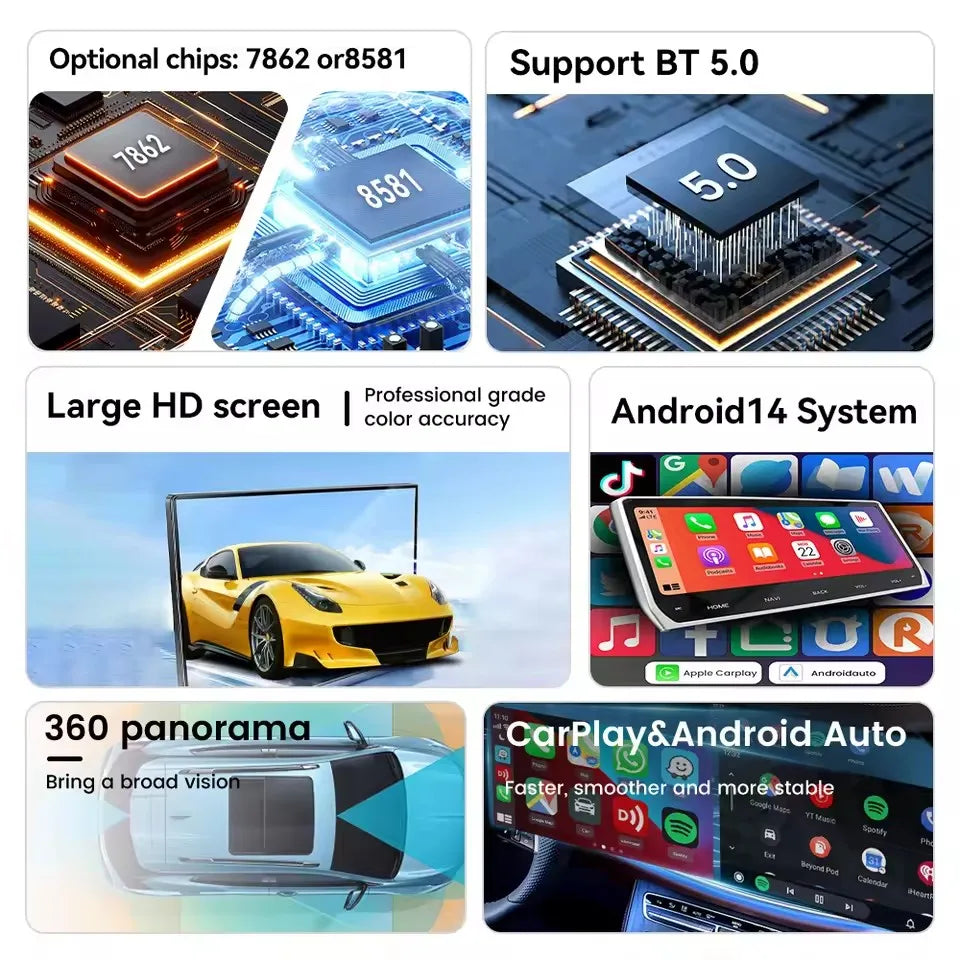 LuxRide™  Car Radio Navigation GPS For Nissan GT-R GTR R35 2008 - 2017 Android Autoradio Wireless Carplay Multimedia Head Unit AC