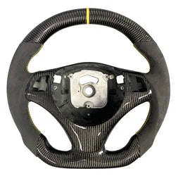 LuxRide™   Carbon Fiber Steering Wheel E90 E91 E92 E93 M3 3-Series 328i 330i 335d 1-Series 135i with LED Rpm