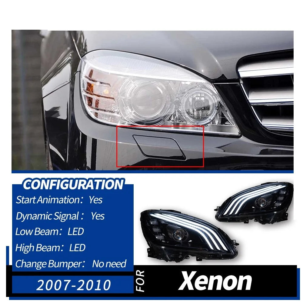 LuxRide™  Headlight  For 2015-2018 Mercedes-Benz C-Class W205 C180 C200