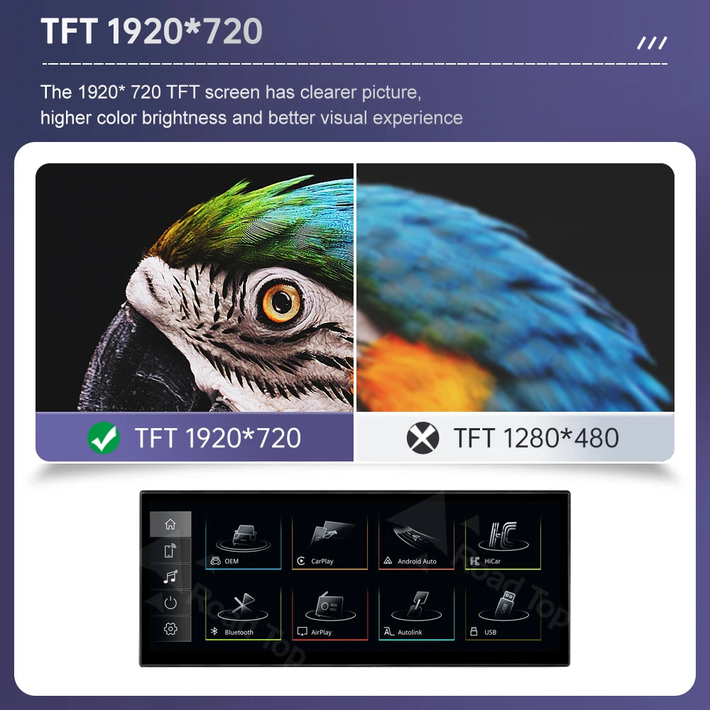 LuxRide™ 12.3" Linux Screen For Audi A6 C6 A7 C7 2011-2018 with Wireless CarPlay Android Auto Airplay Car Radio Player