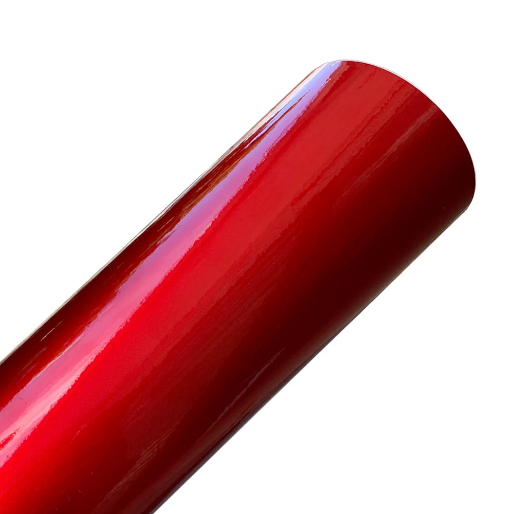 LuxRide™ Car Wrap Vinyl Waterproof High Glossy Film Auroral red Color