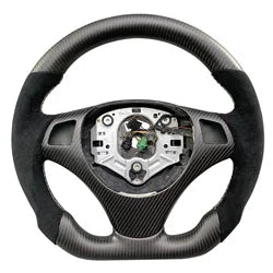 LuxRide™   Carbon Fiber Steering Wheel E90 E91 E92 E93 M3 3-Series 328i 330i 335d 1-Series 135i with LED Rpm