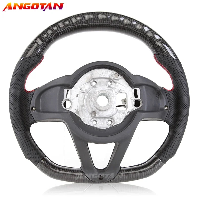 LuxRide™LED Carbon Fiber Steering Wheel For McLaren 720S 600LT 540C 12C 2017-2021 Racing Wheel With Trim Cover 720s Steering Wheel