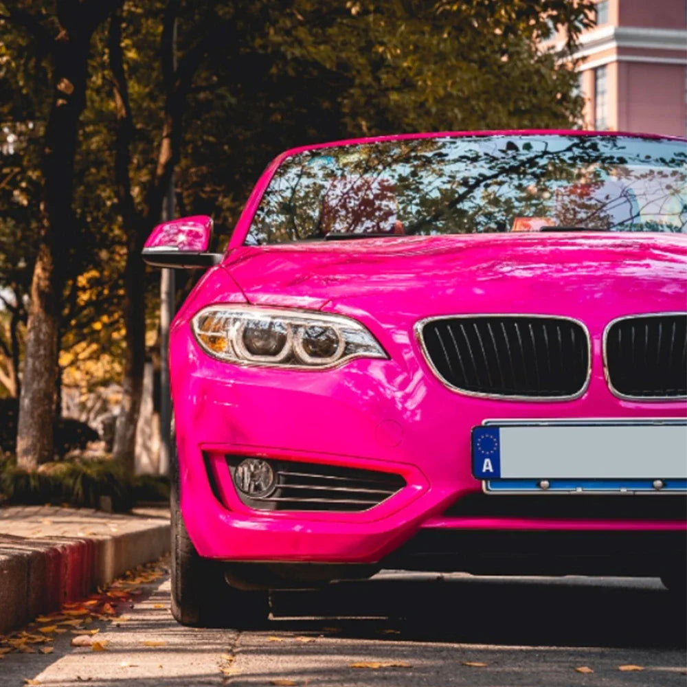LuxRide™  Ultra Gloss Magenta Bubble Free Vinyl Film PET Auto DIY Decal Vehicle Body Self Adhesive