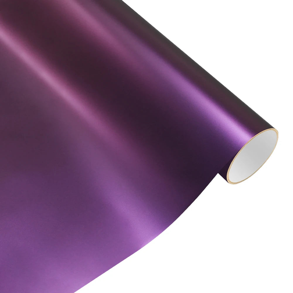 LuxRide™  Pearl Metal Purple Auto Wrapping Film Color Change Vinyl Film PET Bubble