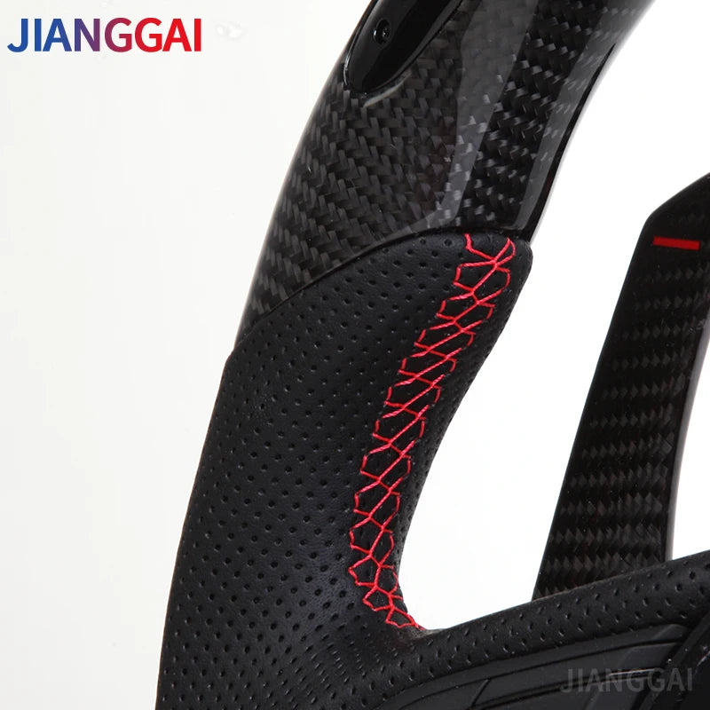 LuxRide™ LED Carbon Fiber Steering Wheel For Nissan GTR R35 2017-2024 Steering Wheel Upgraded Customized 2009-2016 Car Accessories