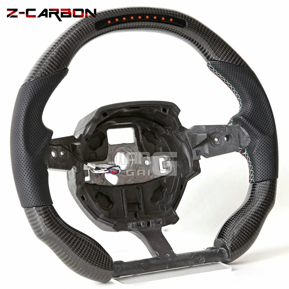 LuxRide™  LED Real Carbon Fiber Steering Wheel For 2016-2023 Lamborghini Huracán