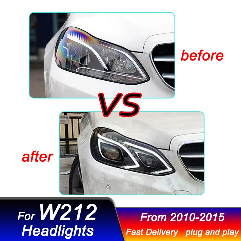 LuxRide™  Headlights For Mercedes-Benz E Class W212 2010-2015