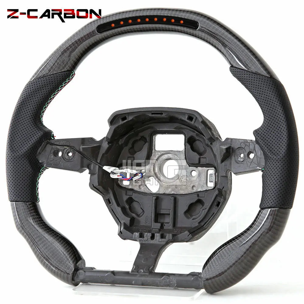 LuxRide™  LED Real Carbon Fiber Steering Wheel For 2016-2023 Lamborghini Huracán