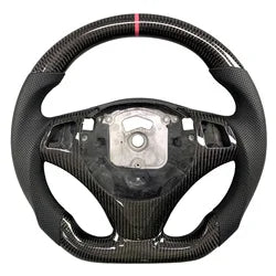 LuxRide™   Carbon Fiber Steering Wheel E90 E91 E92 E93 M3 3-Series 328i 330i 335d 1-Series 135i with LED Rpm