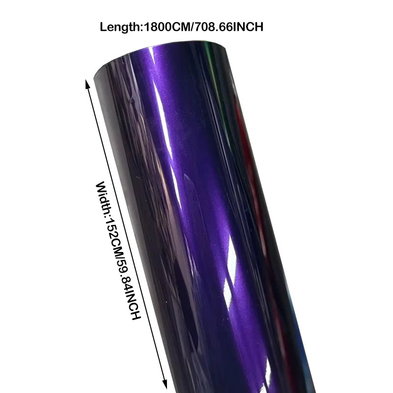 LuxRide™  Metal Midnight Purple Color Modification Film Vinyl Wrapped Bubble-free Waterproof