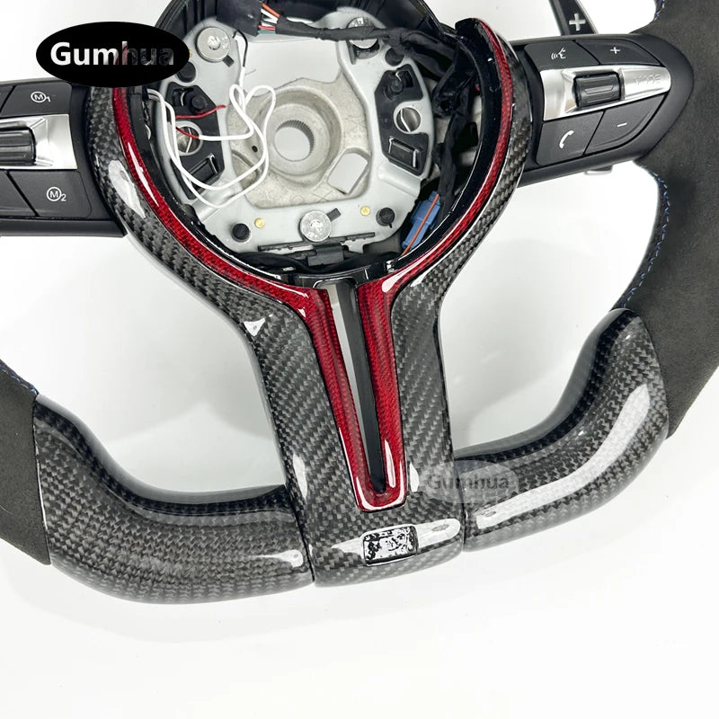 LuxRide™  Alcantara LED Steering Wheel For M3 M4M5 F30 F31 F32 F35 F36 F48 F52 F01 F02 F03 F10 F11 F13 F15 F16 F20 F21