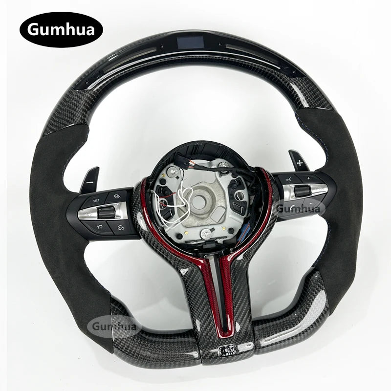 LuxRide™  Alcantara LED Steering Wheel For M3 M4M5 F30 F31 F32 F35 F36 F48 F52 F01 F02 F03 F10 F11 F13 F15 F16 F20 F21