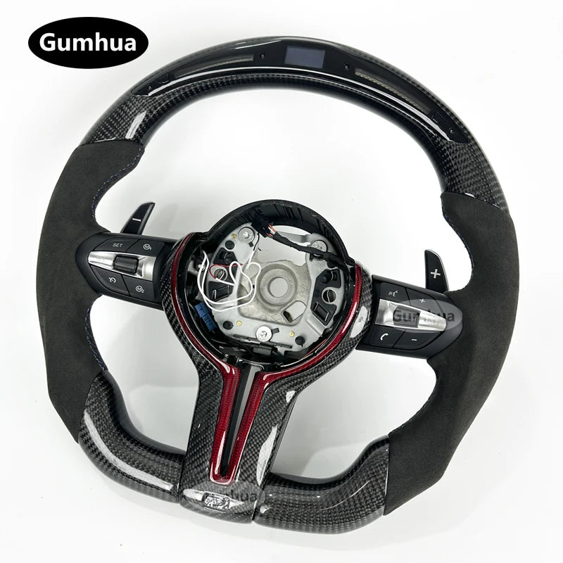 LuxRide™  Alcantara LED Steering Wheel For M3 M4M5 F30 F31 F32 F35 F36 F48 F52 F01 F02 F03 F10 F11 F13 F15 F16 F20 F21