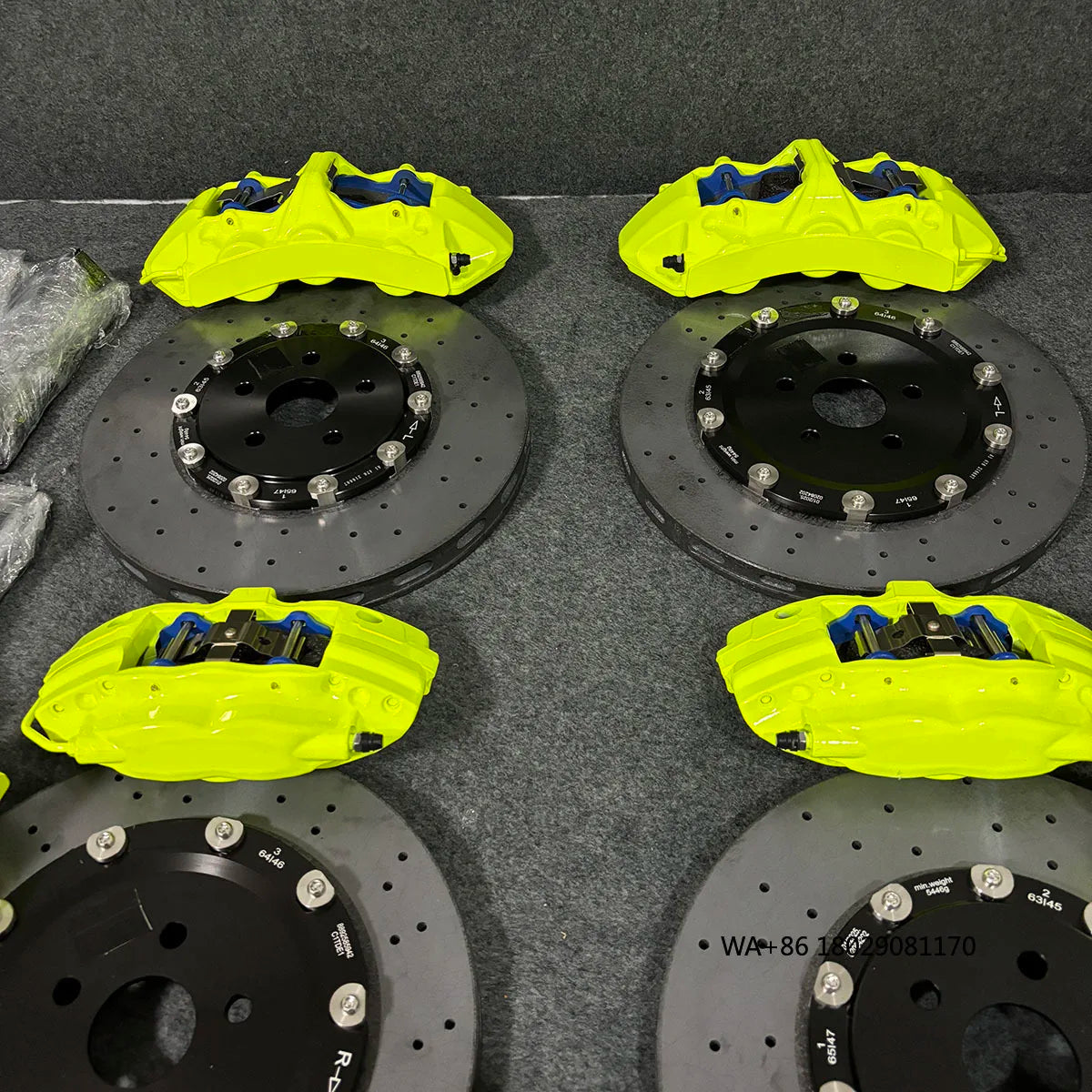 LuxRide™ Light Weight Carbon Ceramic Brake Disc + 6 Piston For CT200