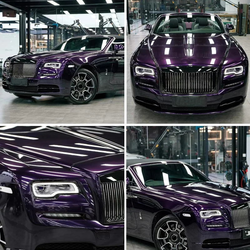 LuxRide™  Metal Midnight Purple Color Modification Film Vinyl Wrapped Bubble-free Waterproof