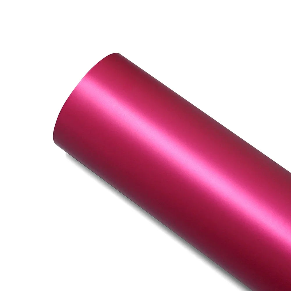 LuxRide™ Matte Satin Ice Film Rose Red Car Wrap Stickers Color Change Vinyl Film Bubble Free