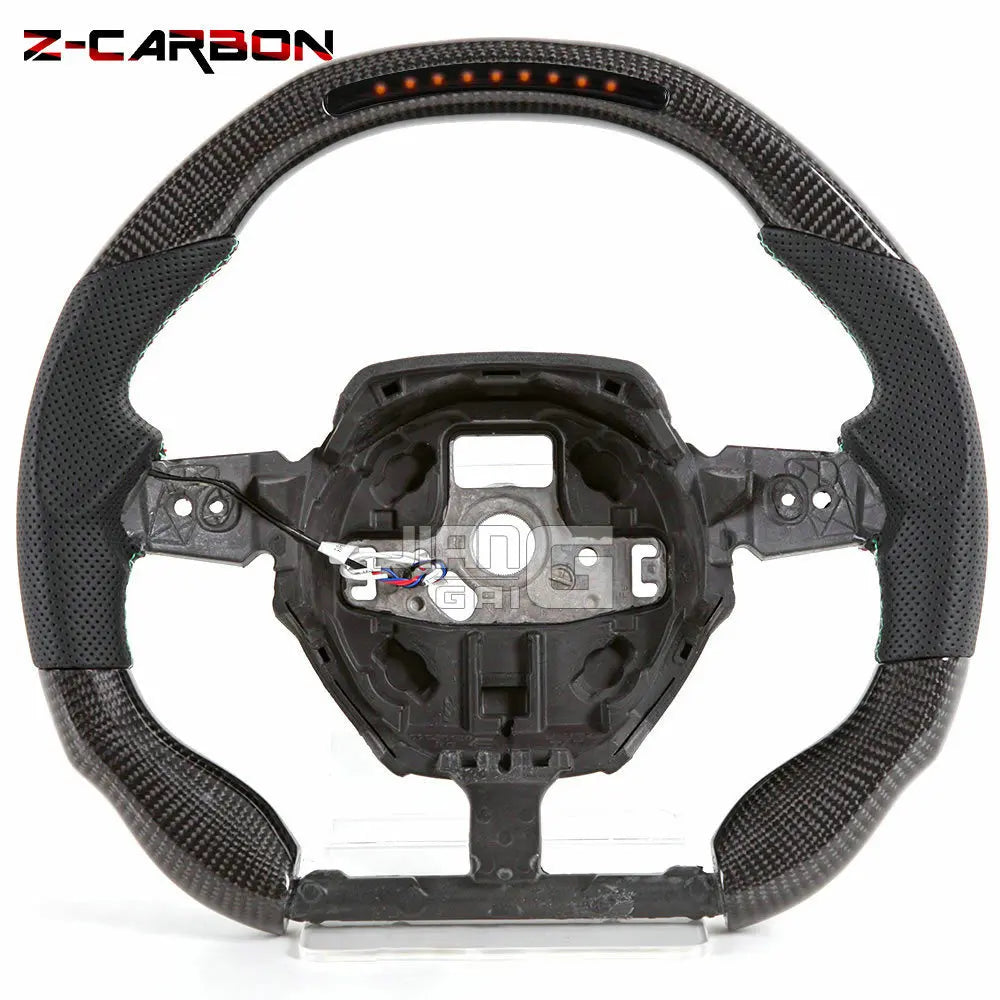 LuxRide™  LED Real Carbon Fiber Steering Wheel For 2016-2023 Lamborghini Huracán