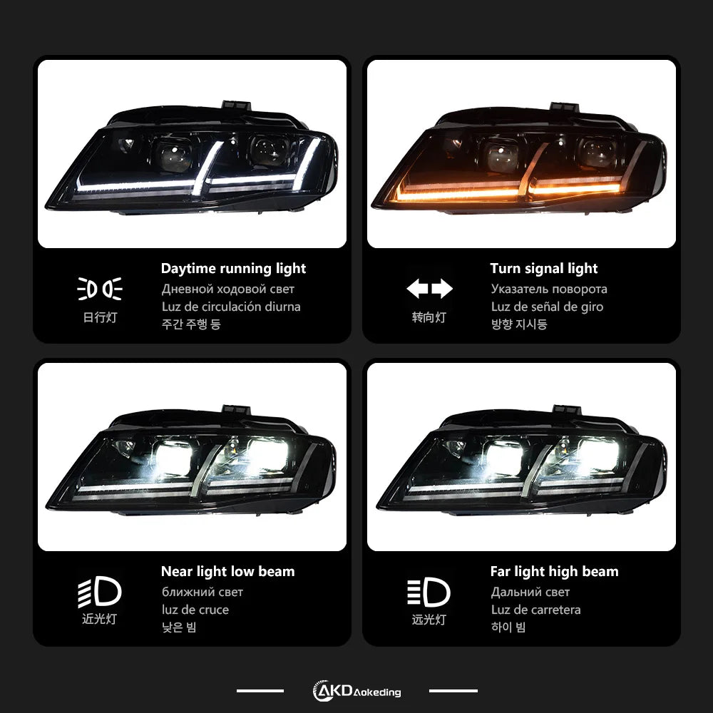 LuxRide™  AUDI A4 LED Headlights 2009-2012 A4L