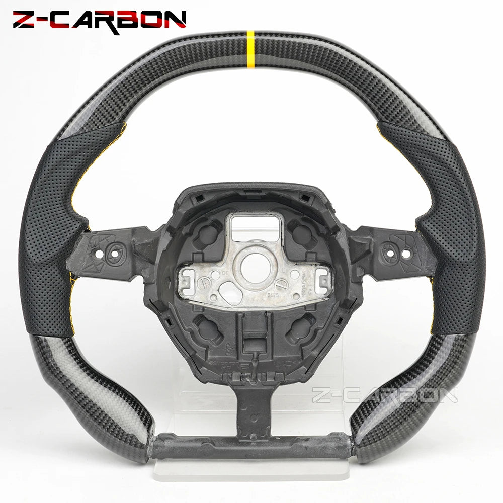LuxRide™  LED Real Carbon Fiber Steering Wheel For 2016-2023 Lamborghini Huracán