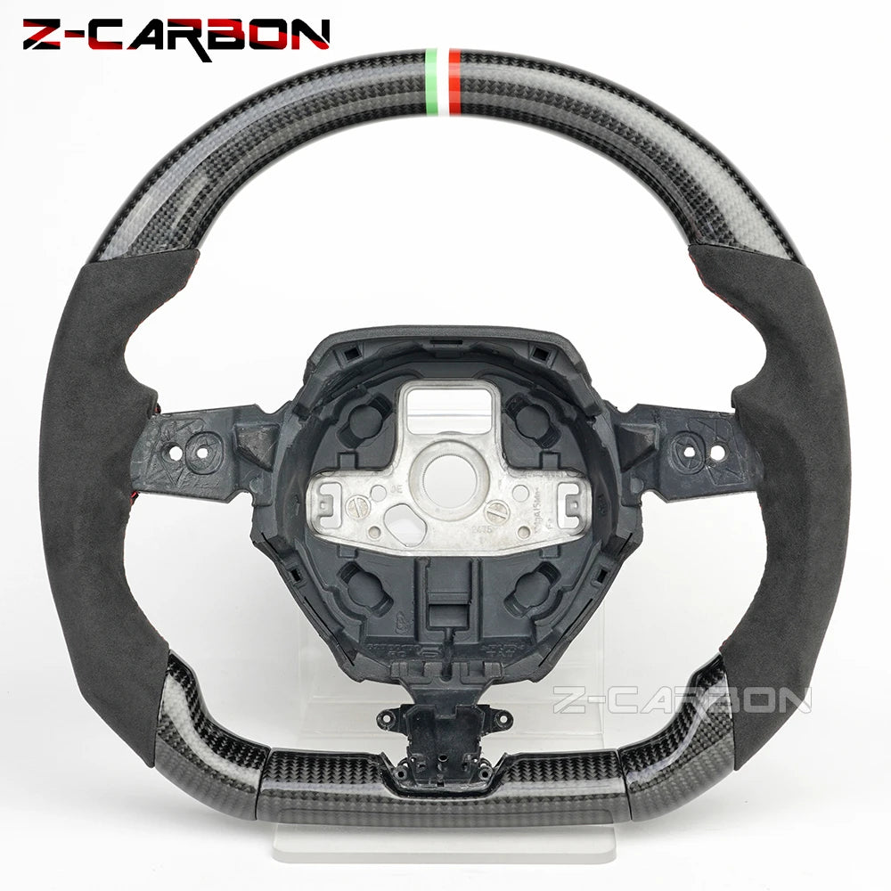 LuxRide™  LED Real Carbon Fiber Steering Wheel For 2016-2023 Lamborghini Huracán